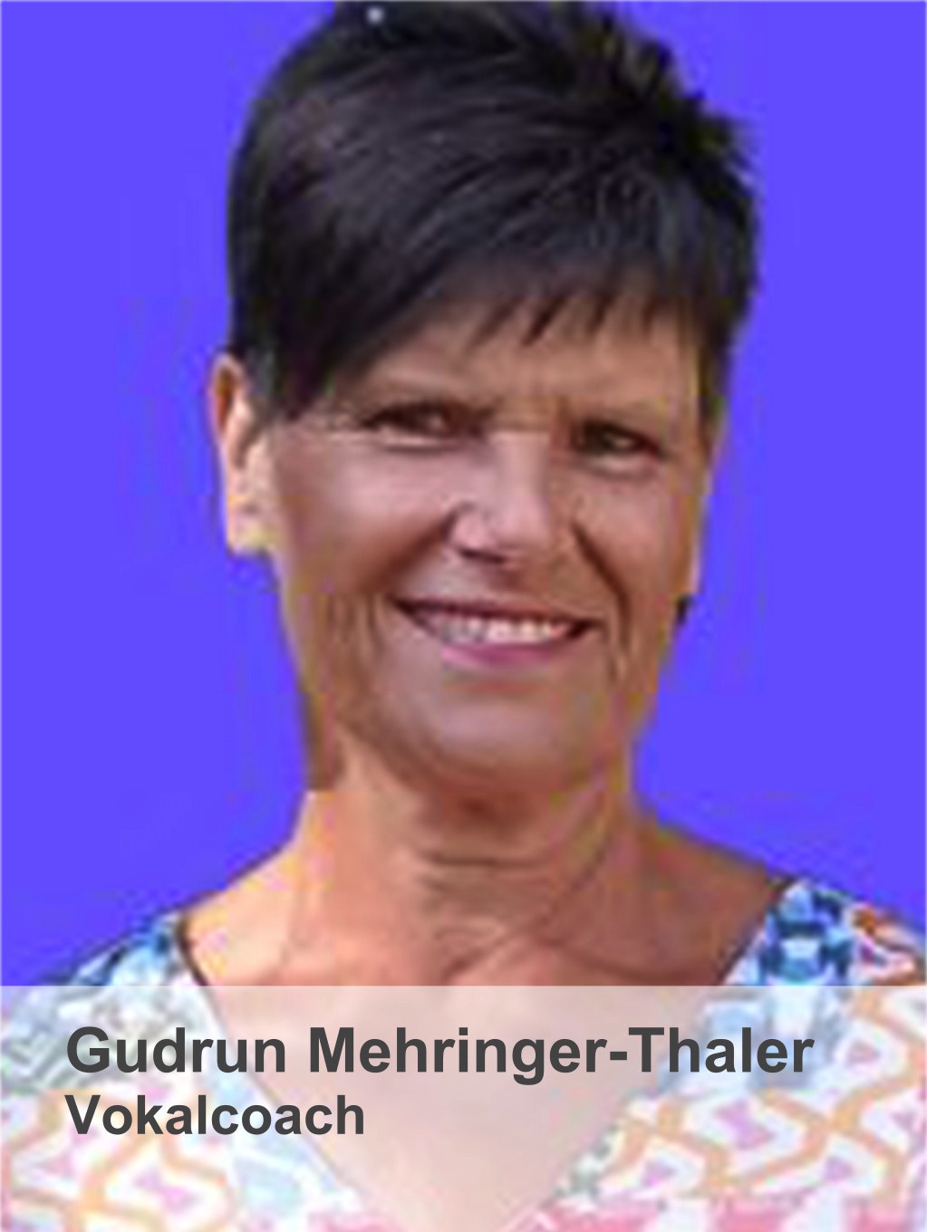 Gudrun Mehringer-Thaler, Vokalcoach